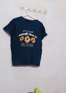 Navy Bloom Graphic Tee