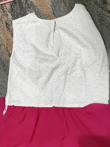 Pink &amp; White Layered Dress