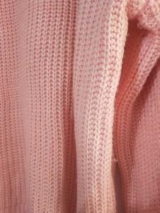 URBANIC Peach Turtleneck Knit Sweater