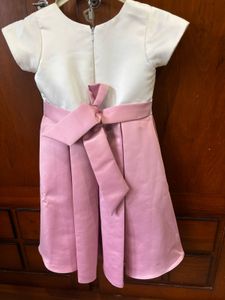 Girl&#39;s Pink Flower Dress