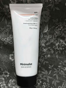 Minimalist SPF 50 Sunscreen