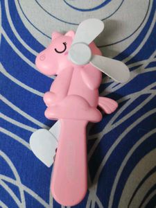 Cute Pink Unicorn Handheld Fan
