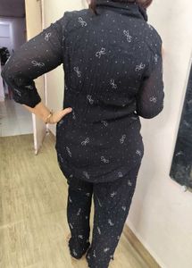 Black Printed Co-ord Set