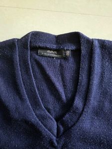 Navy Blue V-Neck Sweater