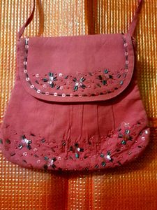 🎀Pink Embellished Sling Bag