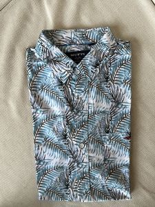 Mufti Men&#39;s Tropical Print Short Sleeve Shirt