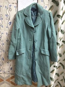 Vintage Teal Wool Coat