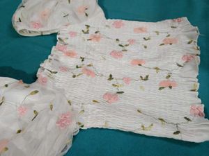 Floral Puff Sleeve Top