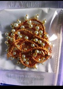 Pearl &amp; Gold Ear Chain