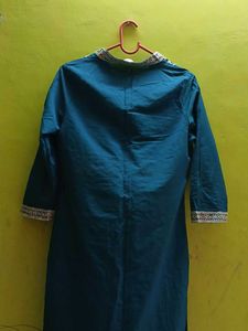 Elegant Blue Embroidered Kurta