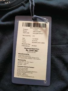 Navy Blue T-shirt 7-8 Yrs