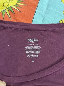 Burgundy Long Sleeve Top