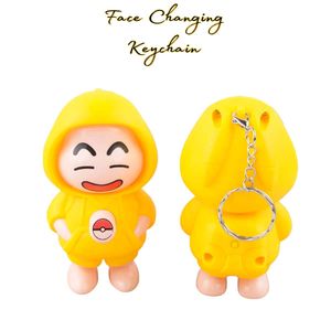 Face changing Shinchan keychain