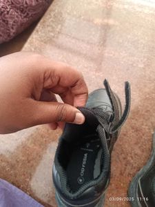 2-4 Age Unisex  Black School Shoes
