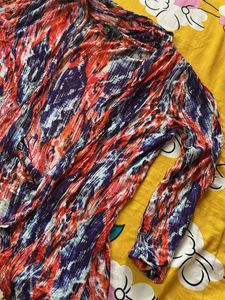 Abstract Print Flowy shrug