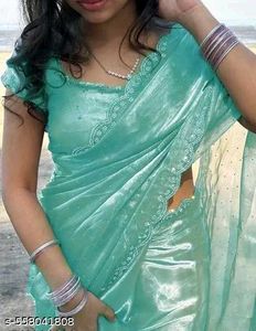 Elegant Lavender Embellished Saree