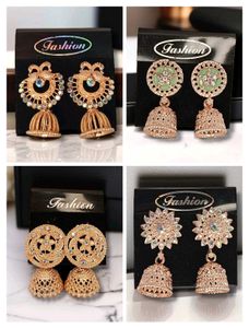 4 Pair Of Golden jhumkaEarings (Unused)