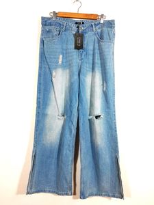 Street 9 Ice Blue  Side Slit Jeans