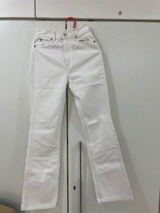 White Straight Leg Jeans