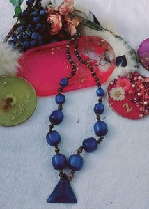 Blue Beaded Necklace