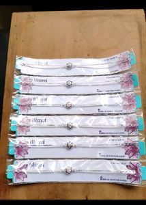 Silver Polished Rakhi Good Design