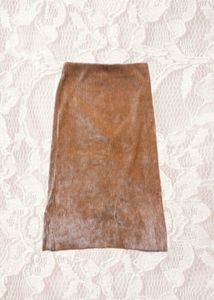 Velvet Midi Skirt