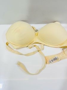 2 Padded Bras With Transparent Strap