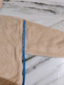 Urbanic Ski Bear Fleece Hoodie Beige Cream
