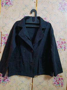 🇳🇿💫💗Chic Black Double-Breasted Blazer