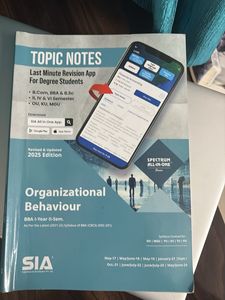 Organizational Behaviour BBA Book