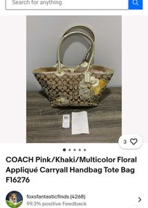 Coach Rare Golden Daisy Bleecker( Authentic Bag)