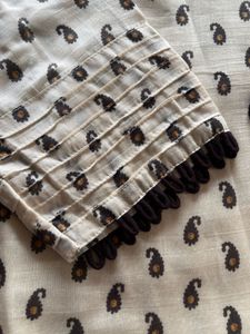 Pure Chanderi Paisley Print Kurta