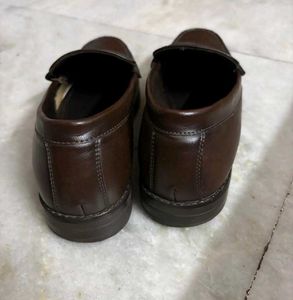 WESTSIDE SOLEPLAY BROWN LEATHER LOAFERS UK 7