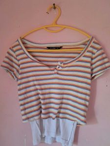 Striped Crop Top
