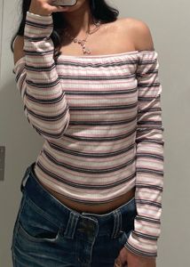 Striped Off-the-Shoulder Top