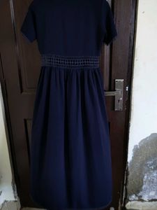 Elegant Navy Blue Dress