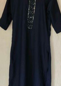 Elegant Navy Blue Kurta
