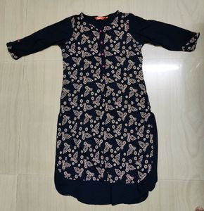 Paisley Print Tunic Blue Top