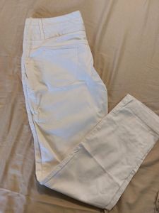 White Cotton Pants From AND