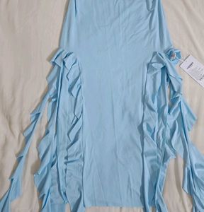 Light Blue Ruffle Dress
