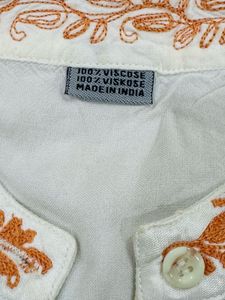 Off-White Kashida Embroidered Sleeveless Top