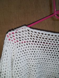 Fishnet Crop Sweater🪷