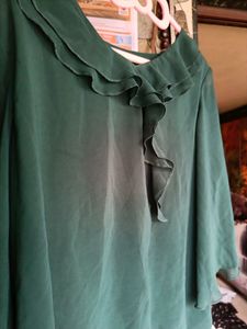 Green Formal Top For Women