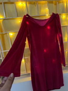 Red Velvet Mini Dress