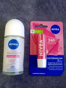 Nivea Lip Balm &amp; Deodorant Combo