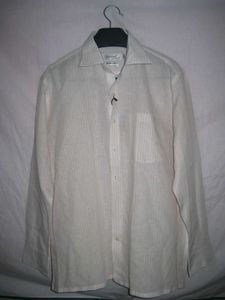 Men's Linen Striped Shirt