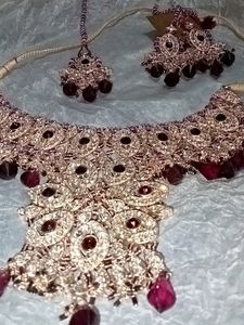 Heavy Stone Bridal Jewellery Set