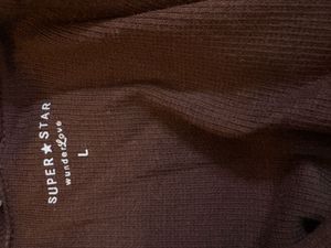 Brown Ribbed Lettuce Edge Top