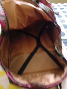 Floral Print Wheeled Travel Bag