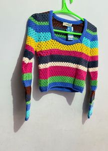 Striped Knit Sweater